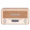 Denver DAB-18LW DAB+/FM-retroradio, Bluetooth, vaalea puujäljitelmä