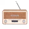 Denver DAB-18LW DAB+/FM-retroradio, Bluetooth, vaalea puujäljitelmä