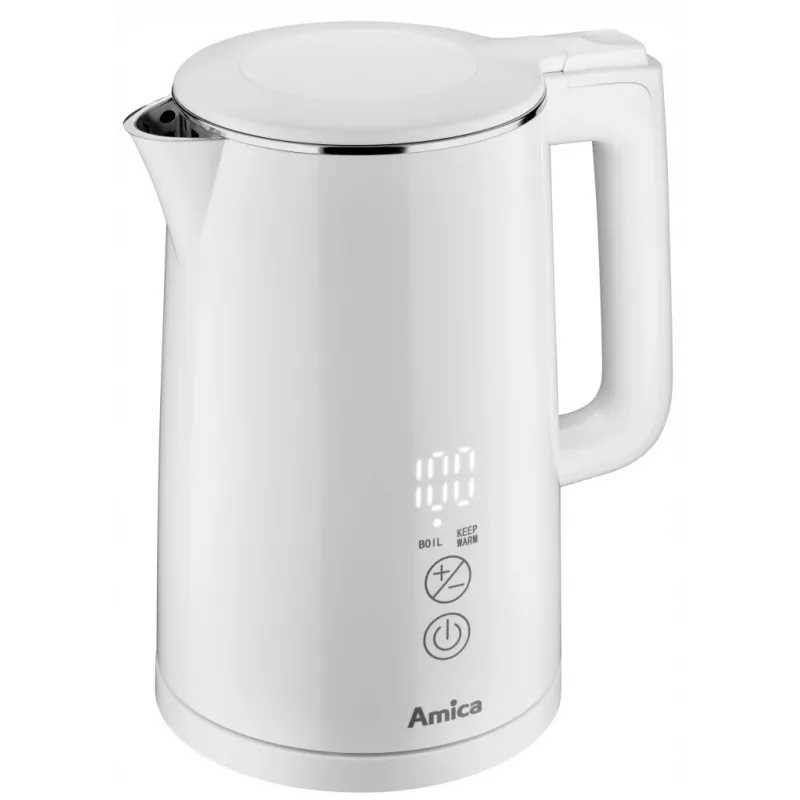 Sähköinen vedenkeitin AMICA 1,5 L 2200 W hopea