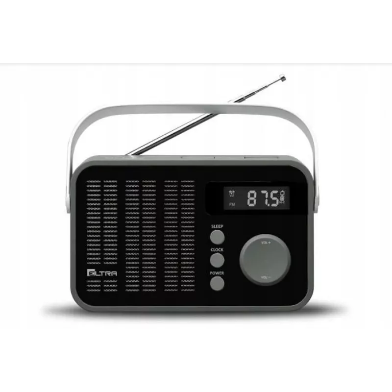 Eltra Radio malli 261 PLL-digitaalivirityksellä, musta
