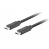 USB-C – USB-C -kaapeli LANBERG CA-CMCM-32CU-0018-BK USB 3.2 Gen 2, 1,8 m, musta, 100 W PD, 4K-video