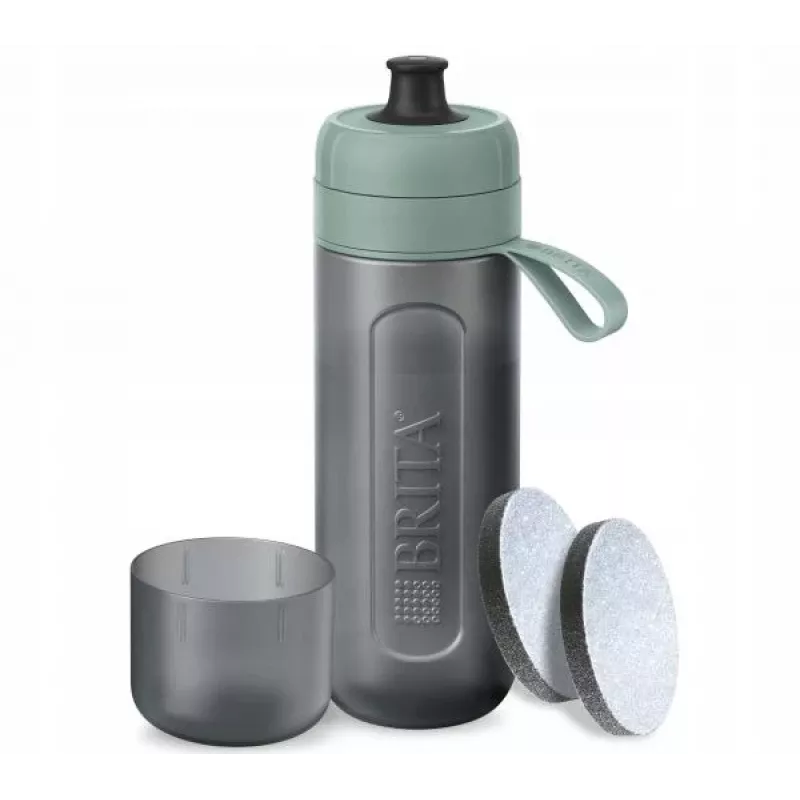Brita Sports -vesisuodatinpullo Active tummanvihreä, vihreä
