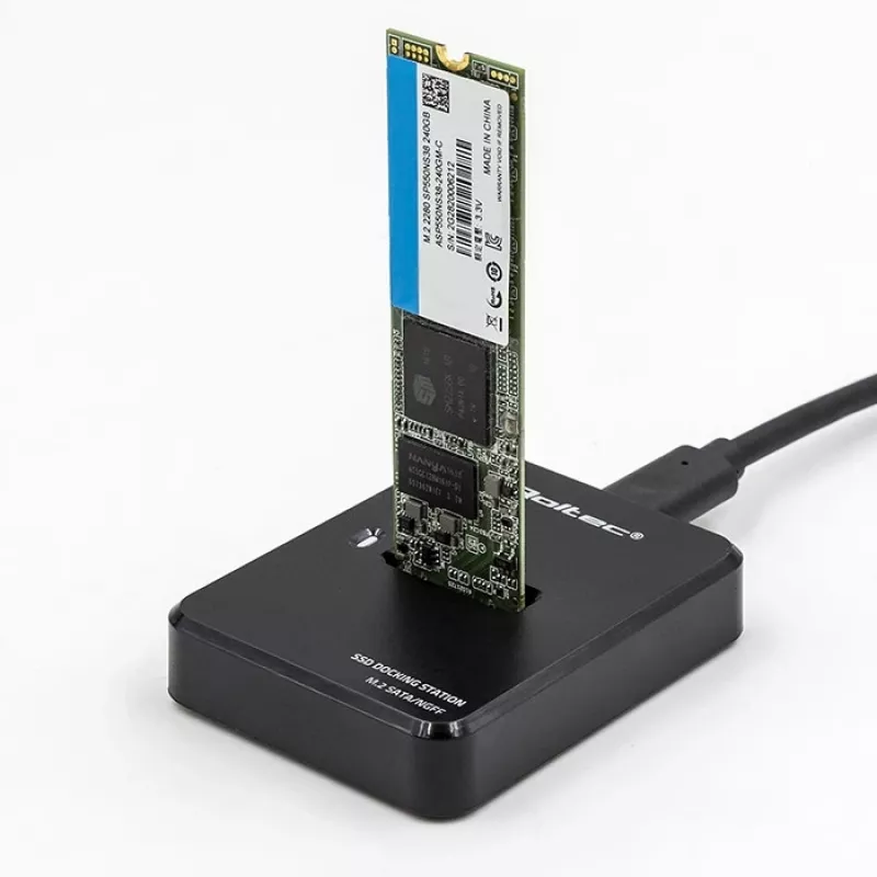 Telakointiasema SSD M.2 SATA, NGFF, USB 3.1