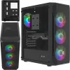 Kotelo Fury Shobo SH4F RGB-ikkunalla ja 4 tuulettimella MIDI Computer PC