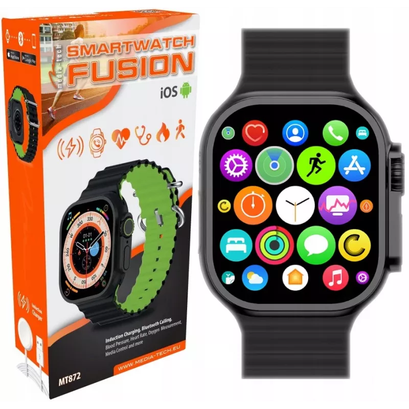 Älykello Fusion MT872 Bluetooth-puhelut pulssi verenpaine veren happipitoisuus