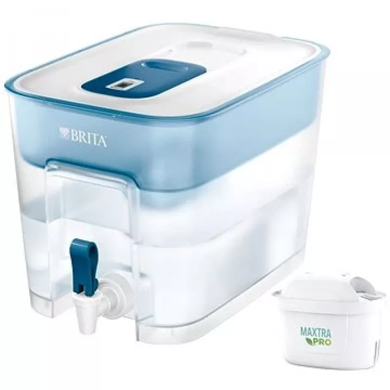 BRITA Flow 1052805 vedensuodatinannostelija MAXTRA PRO Pure Performance -suodatinpatruunalla, 8,2 l (5,2 l suodatettua), sininen