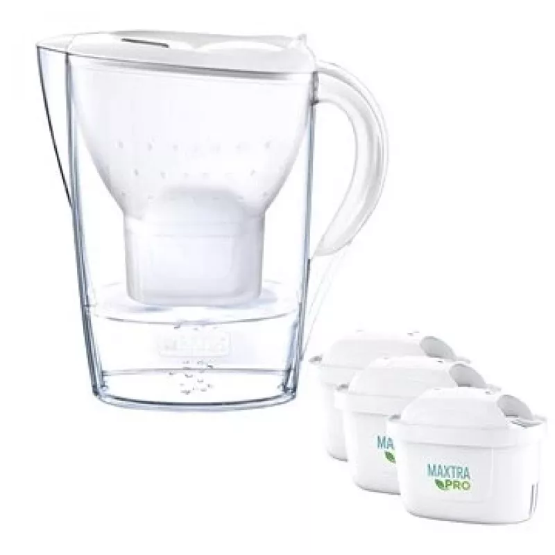 Brita Marella+3 patruunaa PRO valkoinen 2,4 valkoinen