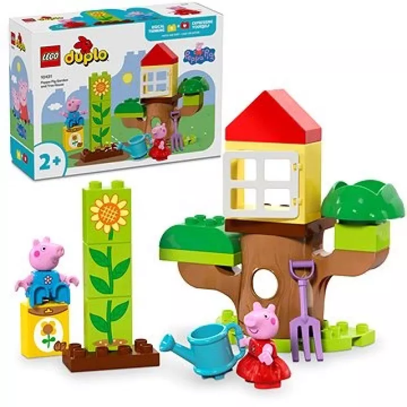 Lego 10431 Duplo Peppa Pig puutarha ja puumaja leikkisetti