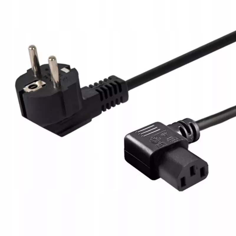 Virtajohto SAVIO CL-115 IEC C13 pistokkeeseen, 1,2 m, musta