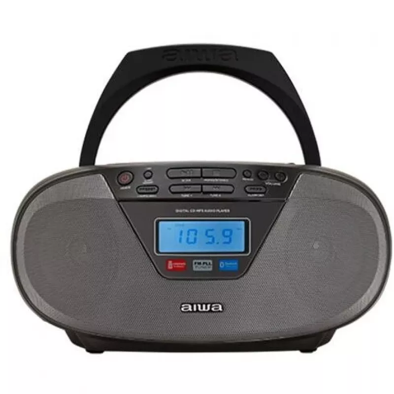 Audiomikrojärjestelmä Aiwa BBTU-400BK, CD/MP3/FM-PLL/BT-soitin (musta)