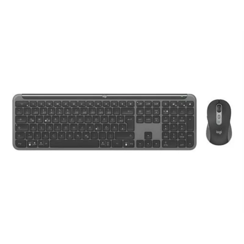 Logitech 920-012483 näppäimistö ja hiiri sisältyy Office RF Wireless + Bluetooth QWERTZ German Graphite