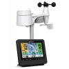 Bresser 7002580 Weather Center 5-in-1 Wi-Fi digitaalinen sääasema ammattilaisanturilla, 5,7″ näyttö, verkkovirta, musta