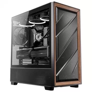 Antec 0-761345-10133-2 tietokonekotelo Midi Tower musta puu