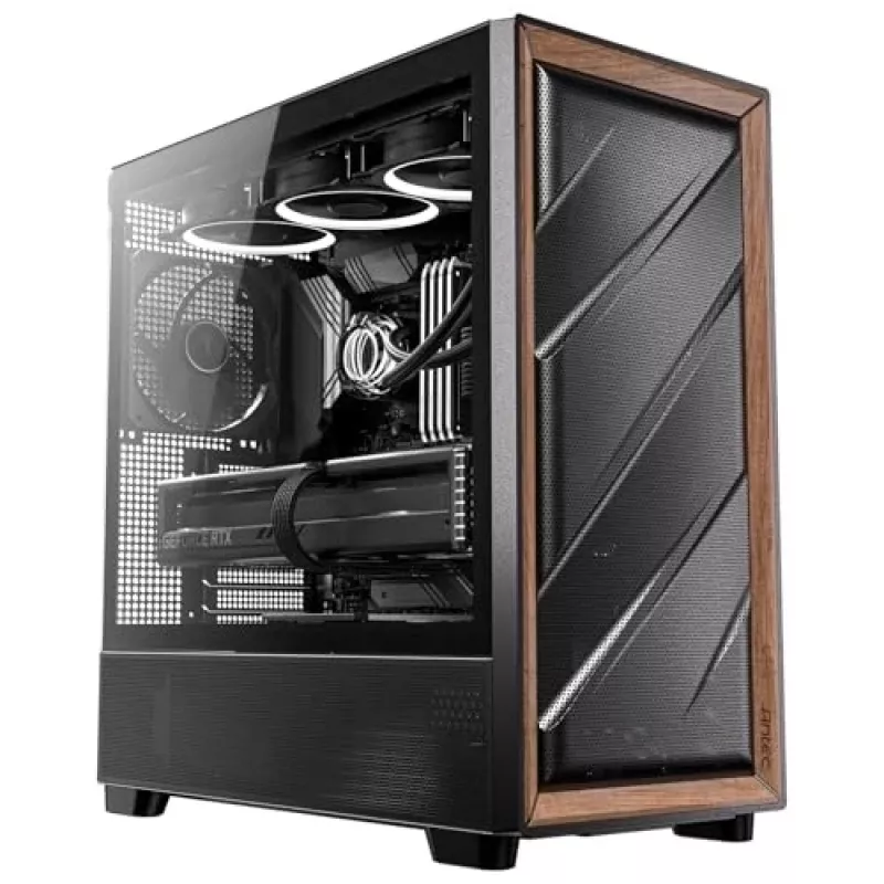 Antec 0-761345-10133-2 tietokonekotelo Midi Tower musta puu