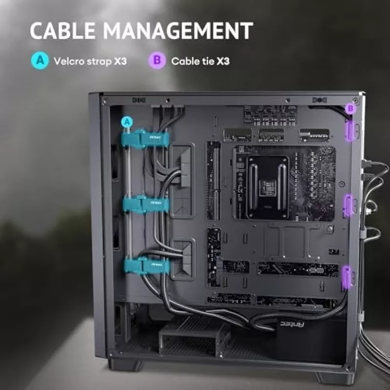 Antec 0-761345-10133-2 tietokonekotelo Midi Tower musta puu