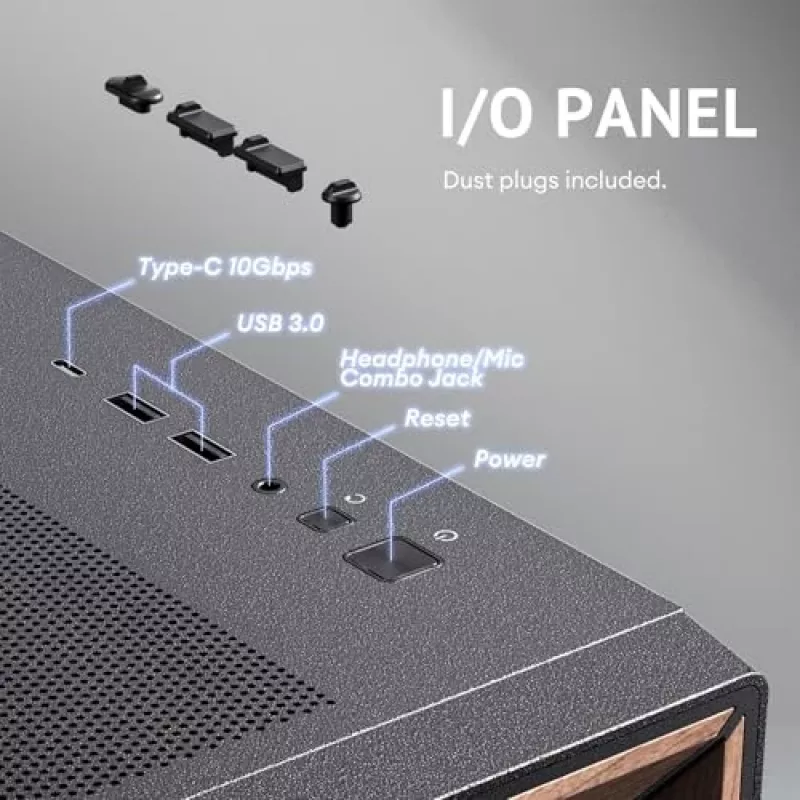 Antec 0-761345-10133-2 tietokonekotelo Midi Tower musta puu