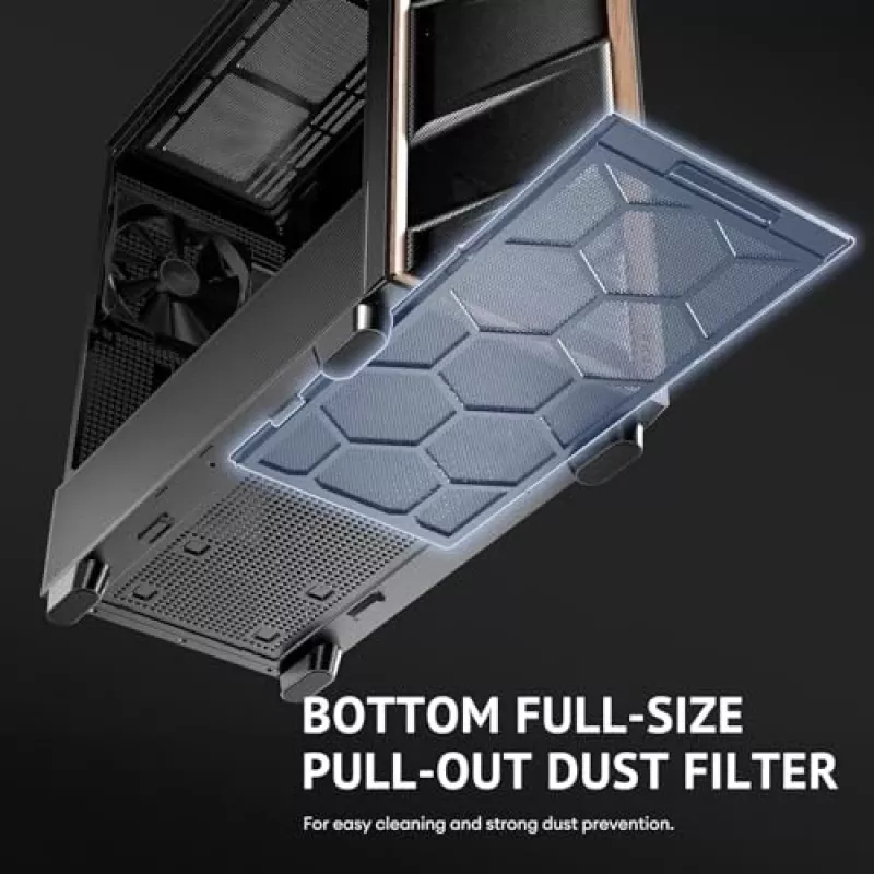 Antec 0-761345-10133-2 tietokonekotelo Midi Tower musta puu