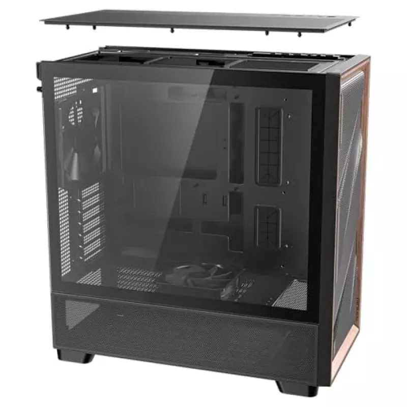 Antec 0-761345-10133-2 tietokonekotelo Midi Tower musta puu