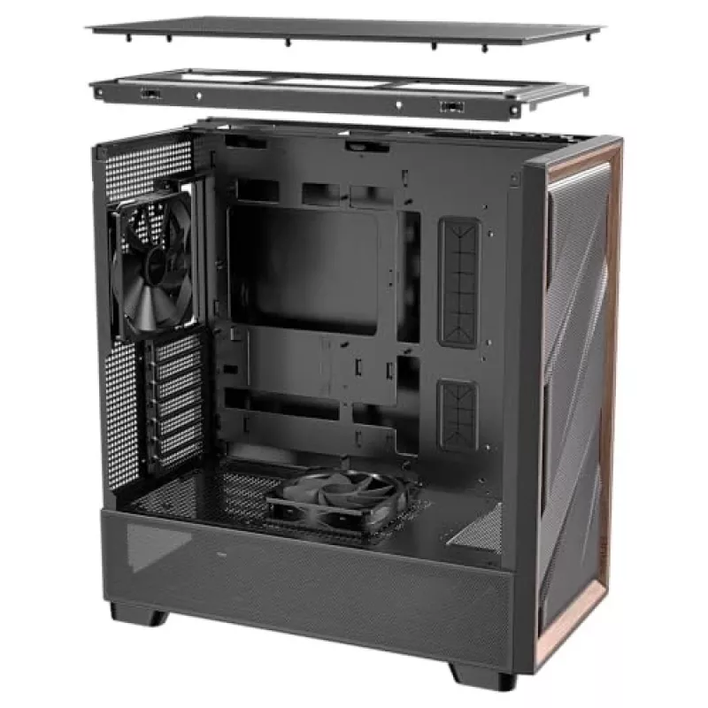 Antec 0-761345-10133-2 tietokonekotelo Midi Tower musta puu