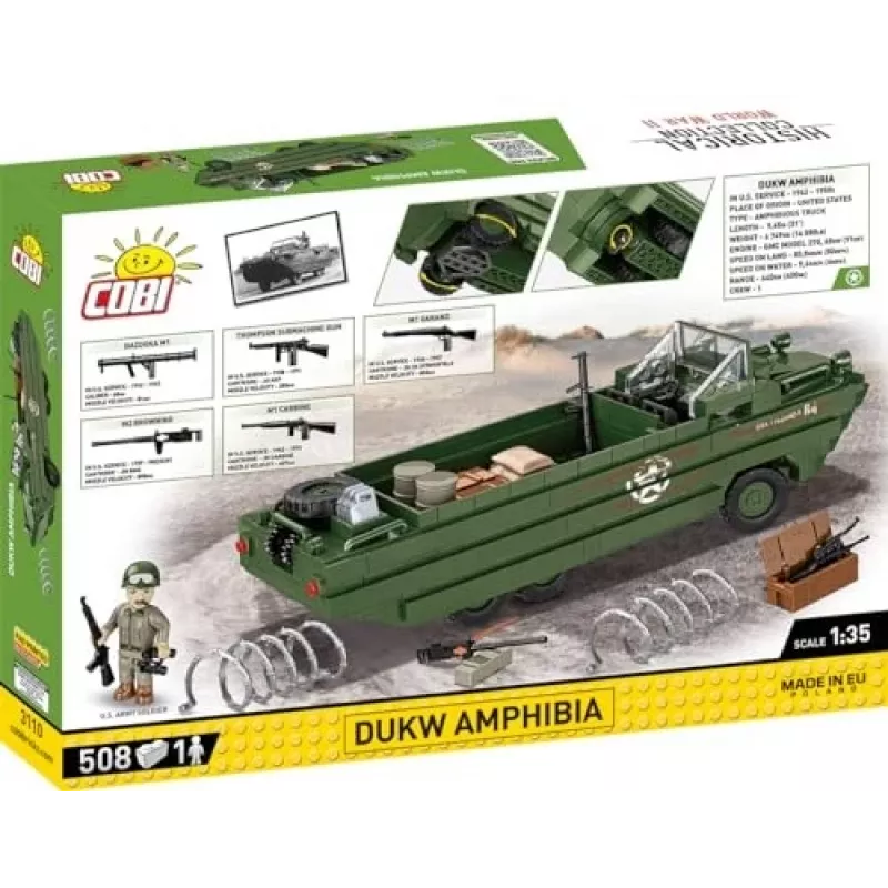 Cobi Historical Collection WWII DUKW Amphibia, monivärinen