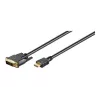 Goobay | DVI-D/HDMI-kaapeli, kullattu | 51580 | DVI-D pistoke Single-Link (18+1 Pin) | HDMI pistoke (Type-A) | HDMI - DVI-D | 2 m