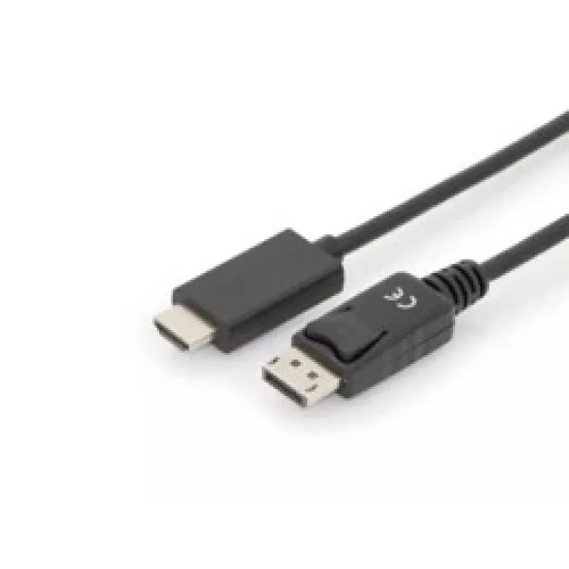 Adapterikaapeli DisplayPort 1.2 lukituksella 4K 60Hz UHD Type DP/HDMI A M/M musta 2 m