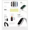 Xiaomi Smart Band 9 ranneke aktiivisuusranneke 4.11 cm (1.62) arktisblau