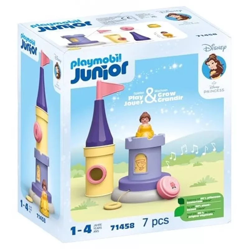 PLAYMOBIL JUNIOR & Disney: Belles leikkitorni äänellä | leikkisetti 1-3-vuotiaille