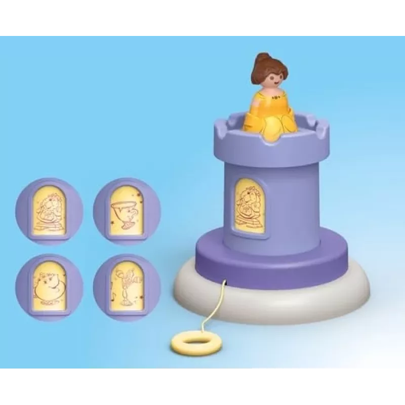 PLAYMOBIL JUNIOR & Disney: Belles leikkitorni äänellä | leikkisetti 1-3-vuotiaille