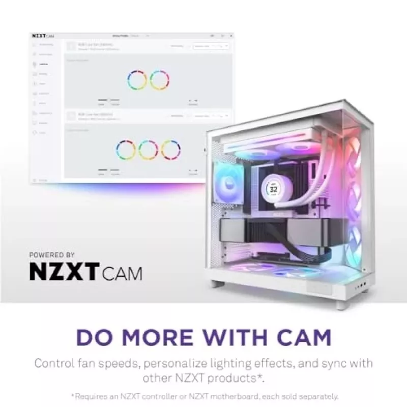 Tuuletin NZXT RF-U28HF-W1 140mm 2000 kierr./min 98.61 CFM valkoinen