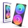 NZXT F280 RGB Core 140mm ARGB PWM 2 kpl pakkaus musta