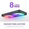NZXT F280 RGB Core 140mm ARGB PWM 2 kpl pakkaus musta