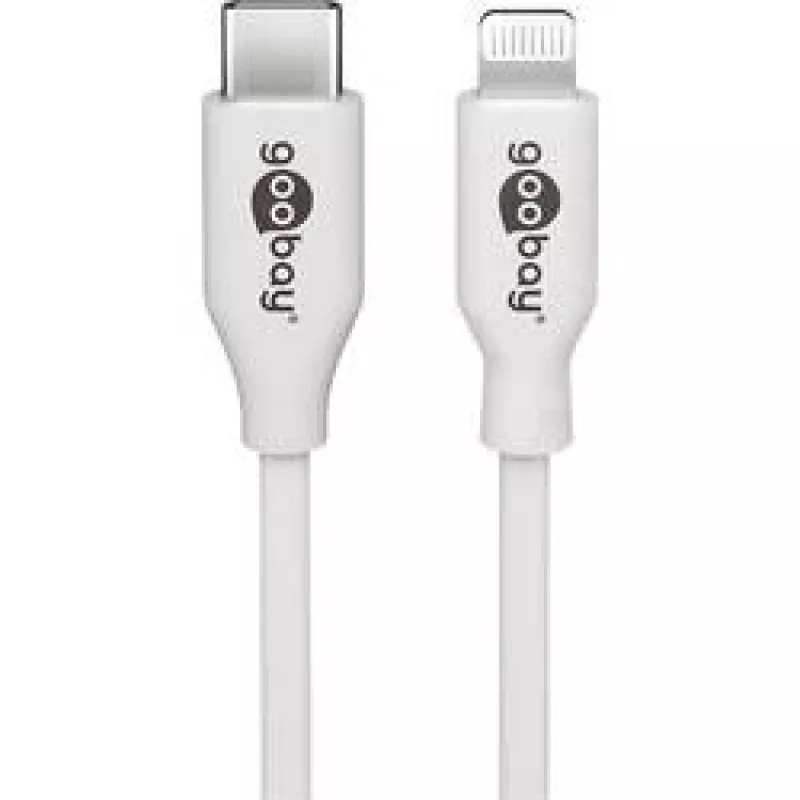 Goobay 39446 USB-kaapeli USB 2.0 USB-C-uros Apple Lightning-uros 1m
