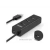 UNITEK Y-3089 USB-keskitin USB 3.2 Gen 1 (3.1 Gen 1) Type-A 5000 Mbit/s musta