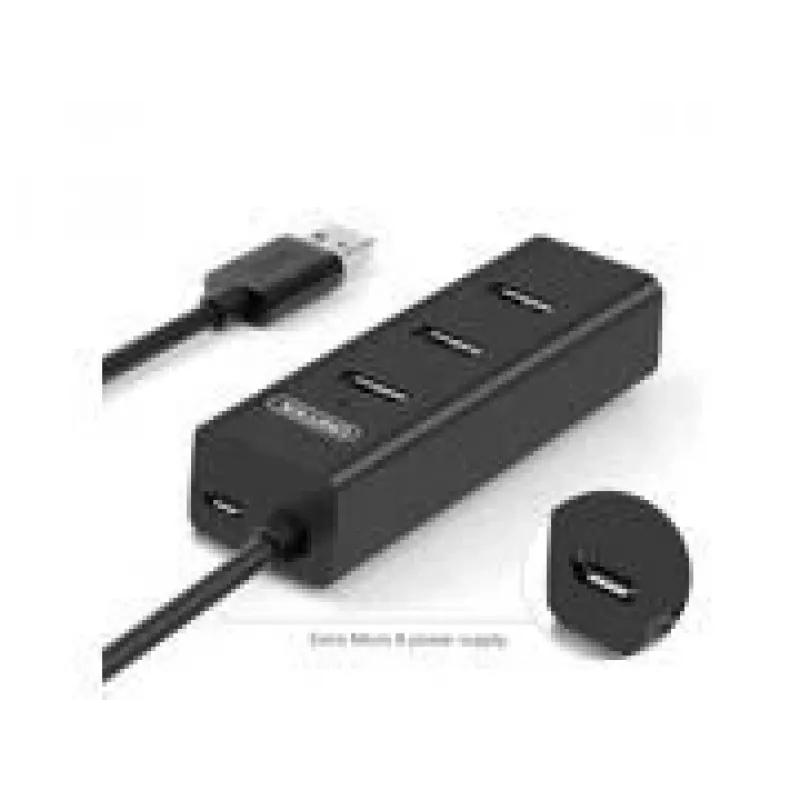 UNITEK Y-3089 USB-keskitin USB 3.2 Gen 1 (3.1 Gen 1) Type-A 5000 Mbit/s musta