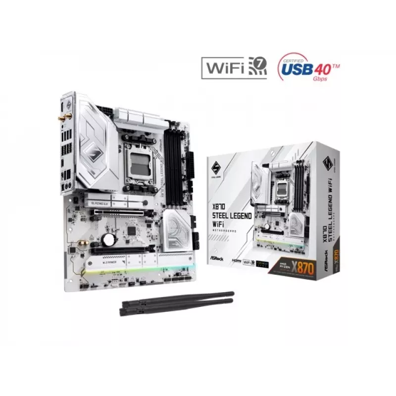 ASRock X870 Steel Legend WiFi AM5 ATX-emolevy
