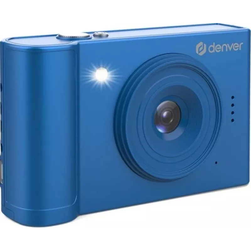 Denver DCA-4811BU kompakti digitaalikamera, 5 MP CMOS (48 MP interpoloitu), Full HD 1080p -video, 2,8 tuuman LCD, sininen