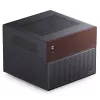 Jonsbo N4 Microtower-kotelo musta tukeva teräs kompakti PC-kotelo