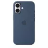 Apple MYY23ZM/A silikonikuori MagSafella iPhone 16:lle, sininen (Denim)