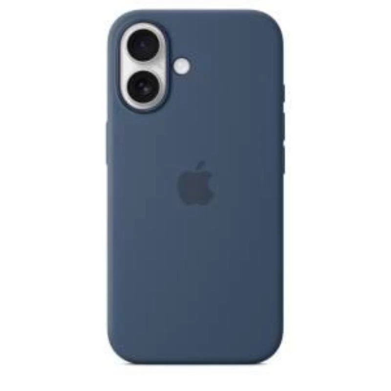 Apple MYY23ZM/A silikonikuori MagSafella iPhone 16:lle, sininen (Denim)