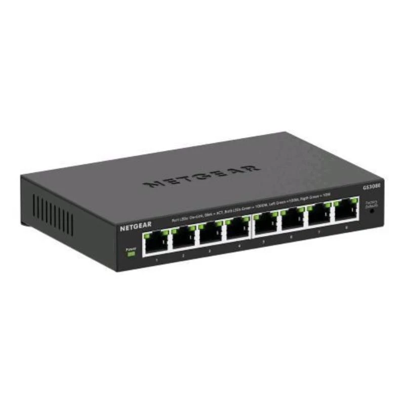 NETGEAR GS308E hallittava L2/L3 Gigabit Ethernet (10/100/1000) musta