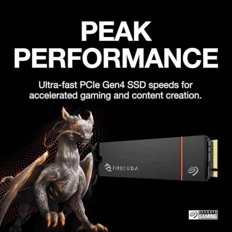 Seagate FireCuda ZP1000GM3A073 sisäinen SSD-asema 1 TB M.2 PCI Express 4.0 NVMe 3D TLC