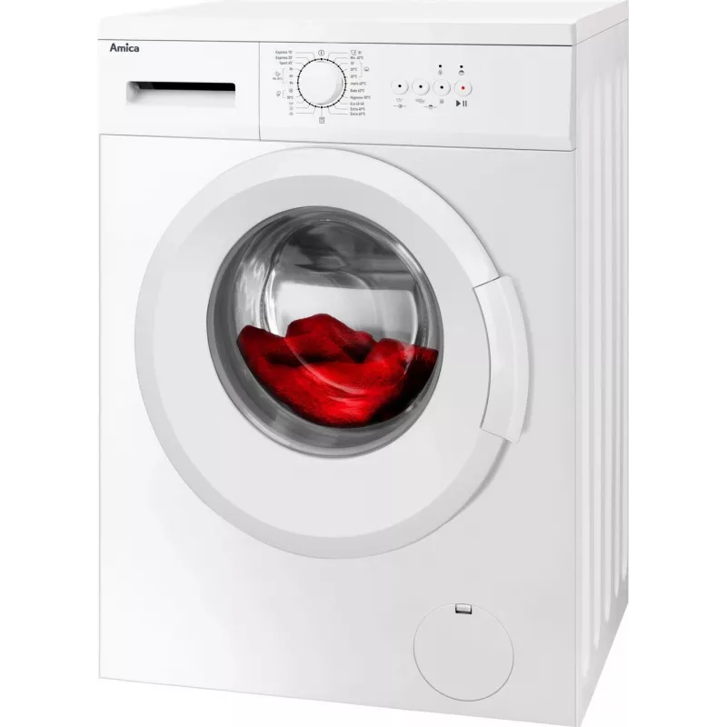 Amica WA0S610DO pyykinpesukone, etulatauksella, 6 kg, 1000 kierr./min, valkoinen