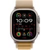 Apple Watch Ultra 2 GPS + Cellular 49 mm luonnontiitaanikotelo Tan Alpine -rannekkeella – Medium (MX4F3FD/A)