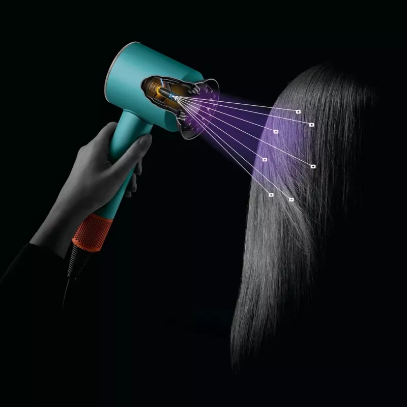 Dyson Supersonic hiustenkuivaaja Nural Erdbeerbraun, 1600W, 3 nopeusasetusta