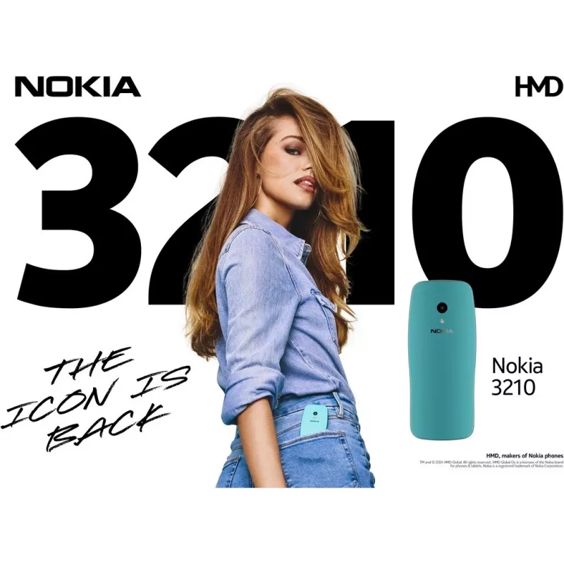 Nokia 3210 6,1 cm (2.4) sininen peruspuhelin (1GF025CPJ2L06)