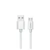 Savio USB 2.0 USB A - Micro USB valkoinen CL-167 3 m kaapeli