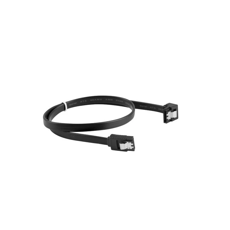 SATA III -kaapeli LANBERG CA-SASA-13CU-0050-BK 0,5 m, SATA 7-pin - 7-pin, 6 Gbit/s, musta
