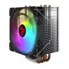 CPU-ilmajäähdytin SAVIO SAVGCOVORTEXX2ARGB 4 lämpöputkella, 120 mm ARGB-tuuletin, musta