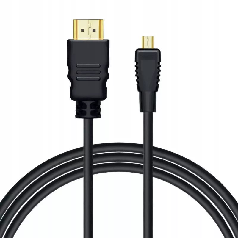 Savio CL-40/M HDMI (M) - micro HDMI (M) kaapeli Ethernetillä, 2m, musta